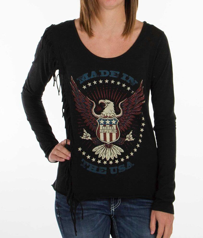 Rebel Republic Made In USA T-Shirt front view