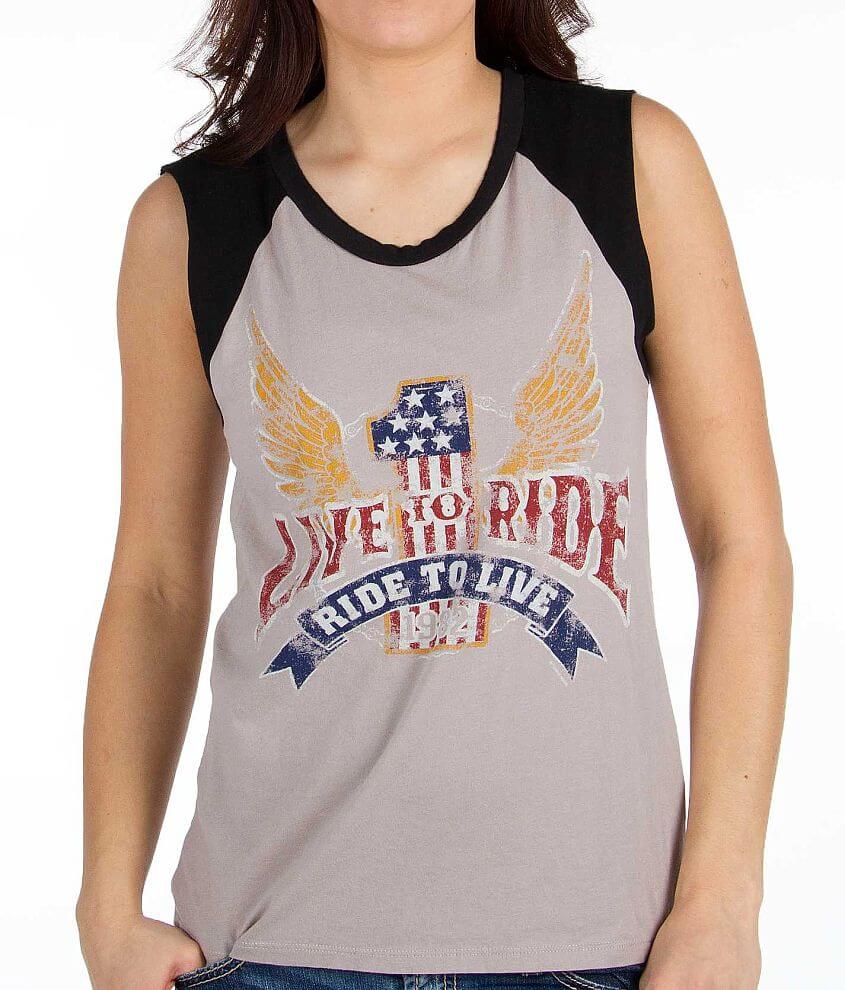 Rebel Republic Live To Ride Sleeveless T-Shirt front view