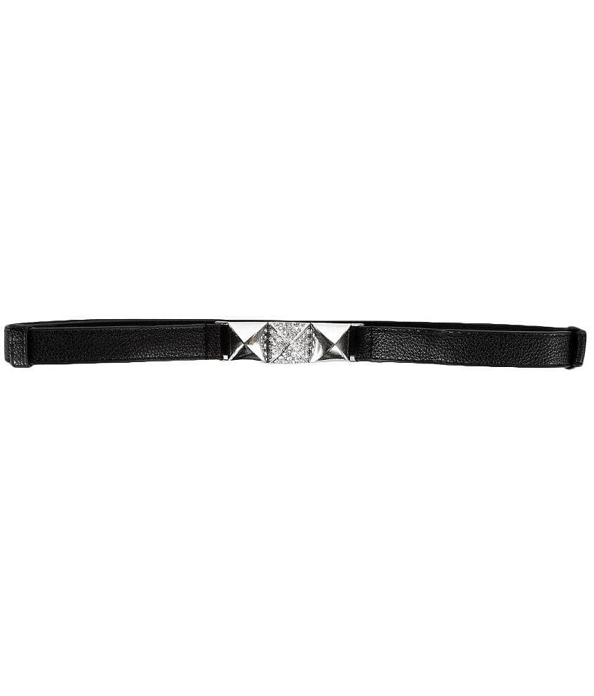 Daytrip Pyramid Adjustable Belt Women's Belts in Black Buckle