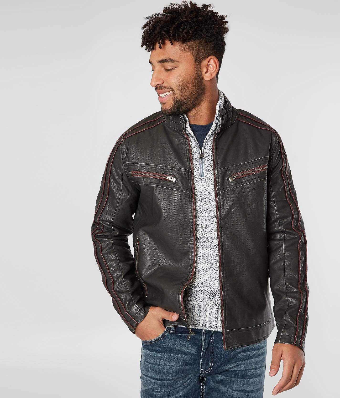 x ray jeans faux leather jacket