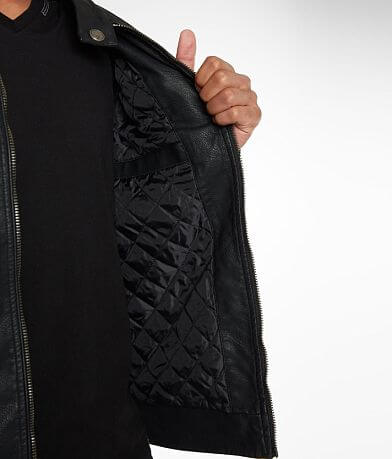 X-Ray Jeans Pieced Faux Leather Jacket MISC_DETAIL_1