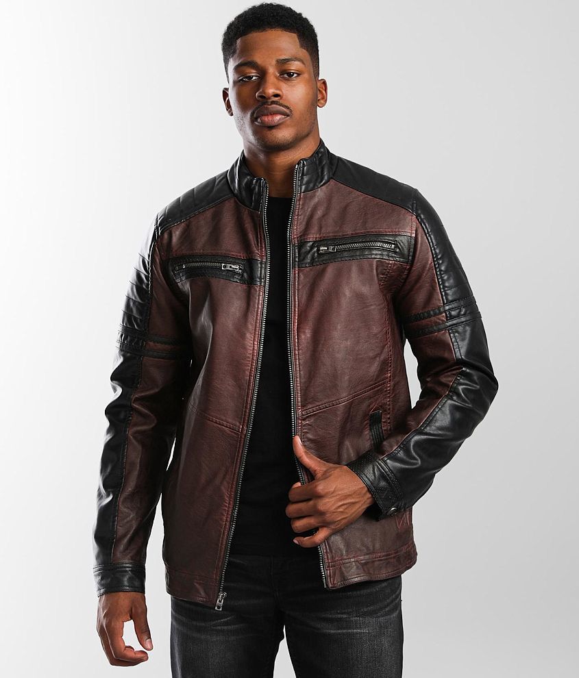 Buckle black hot sale mens jacket