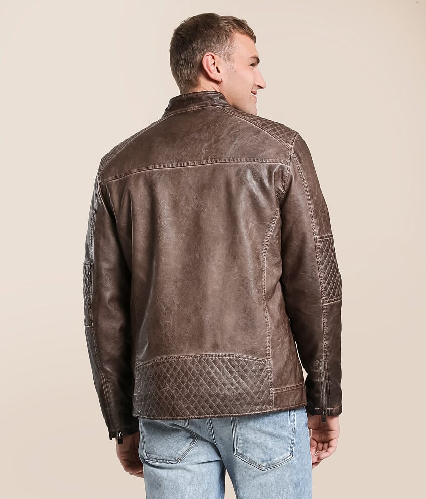 Washed Pleather Jacket