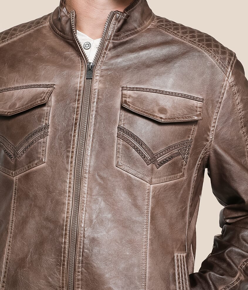 Washed Pleather Jacket