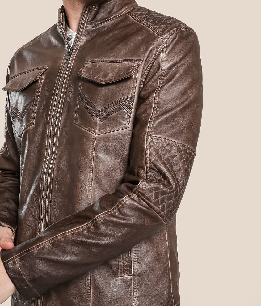 Washed Pleather Jacket