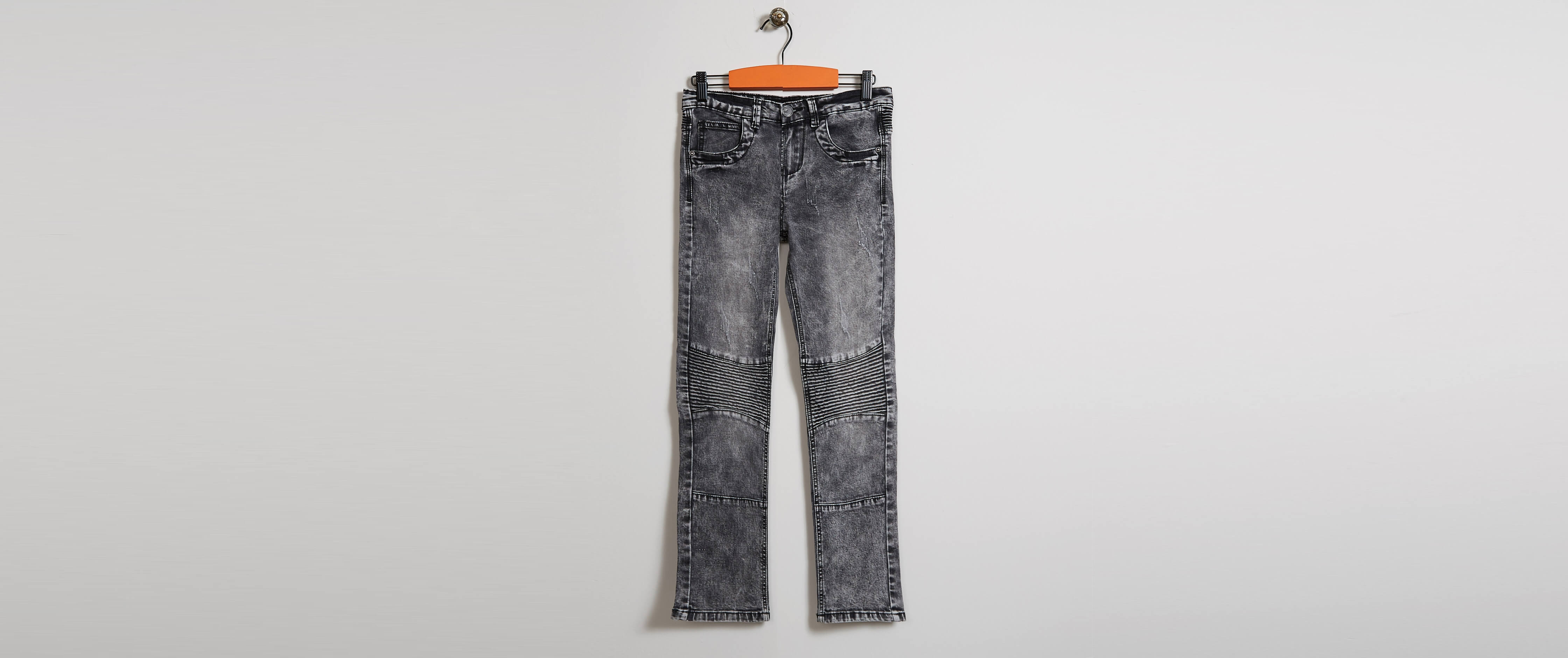 boys black moto jeans
