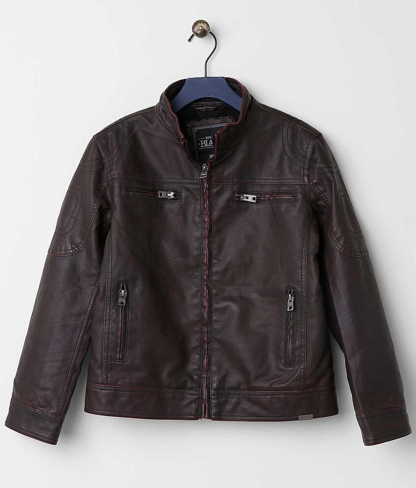 Boys - Buckle Black Anderson Jacket front view