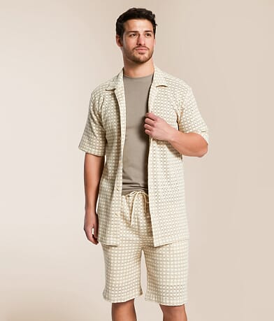 Fried Waters Crochet Shirt front view