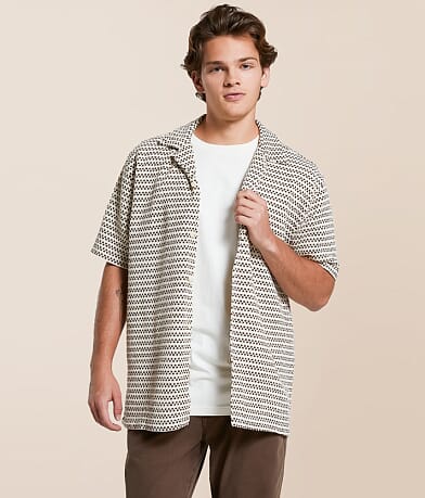 Fried Waters Crochet Shirt front view
