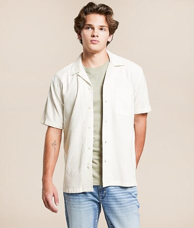 Fried Waters Textured Shirt front view