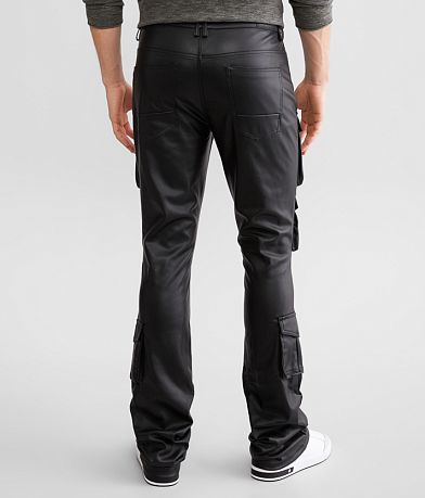 Smoke Rise&#174; Stacked Faux Leather Cargo Pant BACK