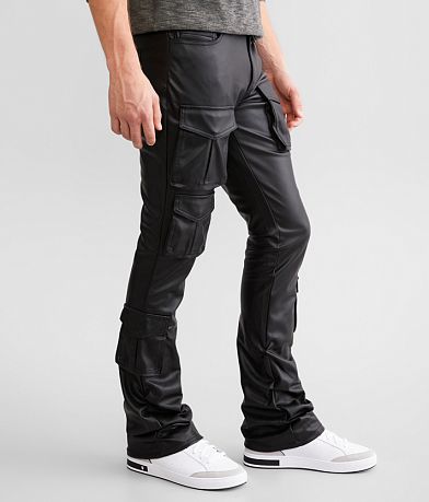 Smoke Rise&#174; Stacked Faux Leather Cargo Pant FULL_RIGHT_SIDE