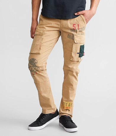 Smoke Rise® Slim Cargo Taper Stretch Pant front view