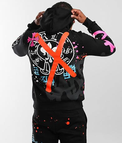 Smoke Rise&#174; Graffiti Hooded Sweatshirt BACK