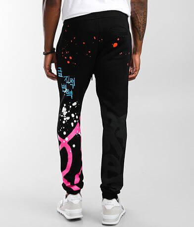 Smoke Rise&#174; Graffiti Joggers back view