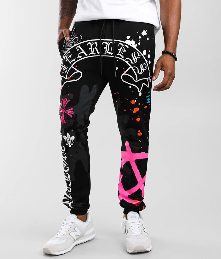 Black best sale graffiti joggers