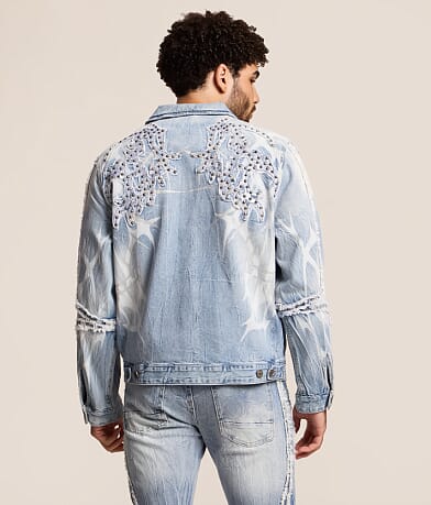 Studded Denim Stretch Jacket thumbnail 3