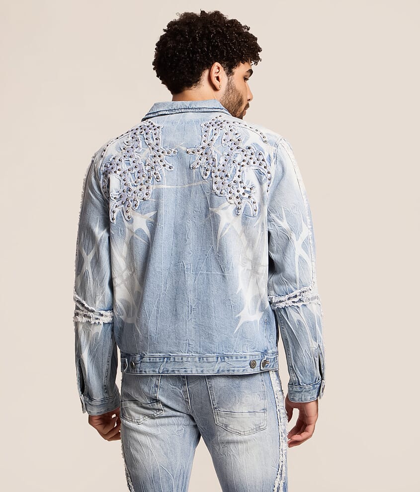 Studded Denim Stretch Jacket