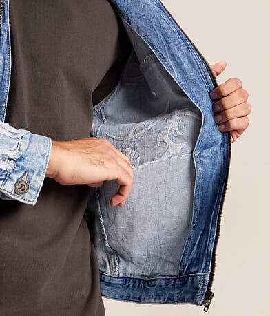 Studded Denim Stretch Jacket thumbnail 7