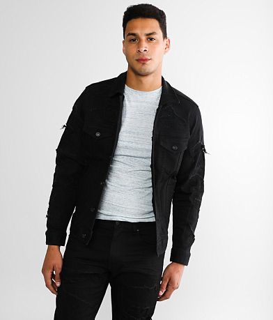 Smoke Rise® Jet Denim Stretch Jacket front view
