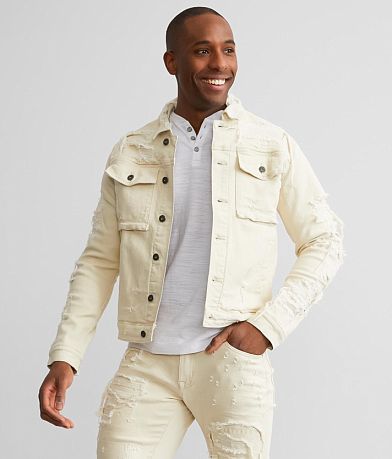 Cream jeans outlet jacket