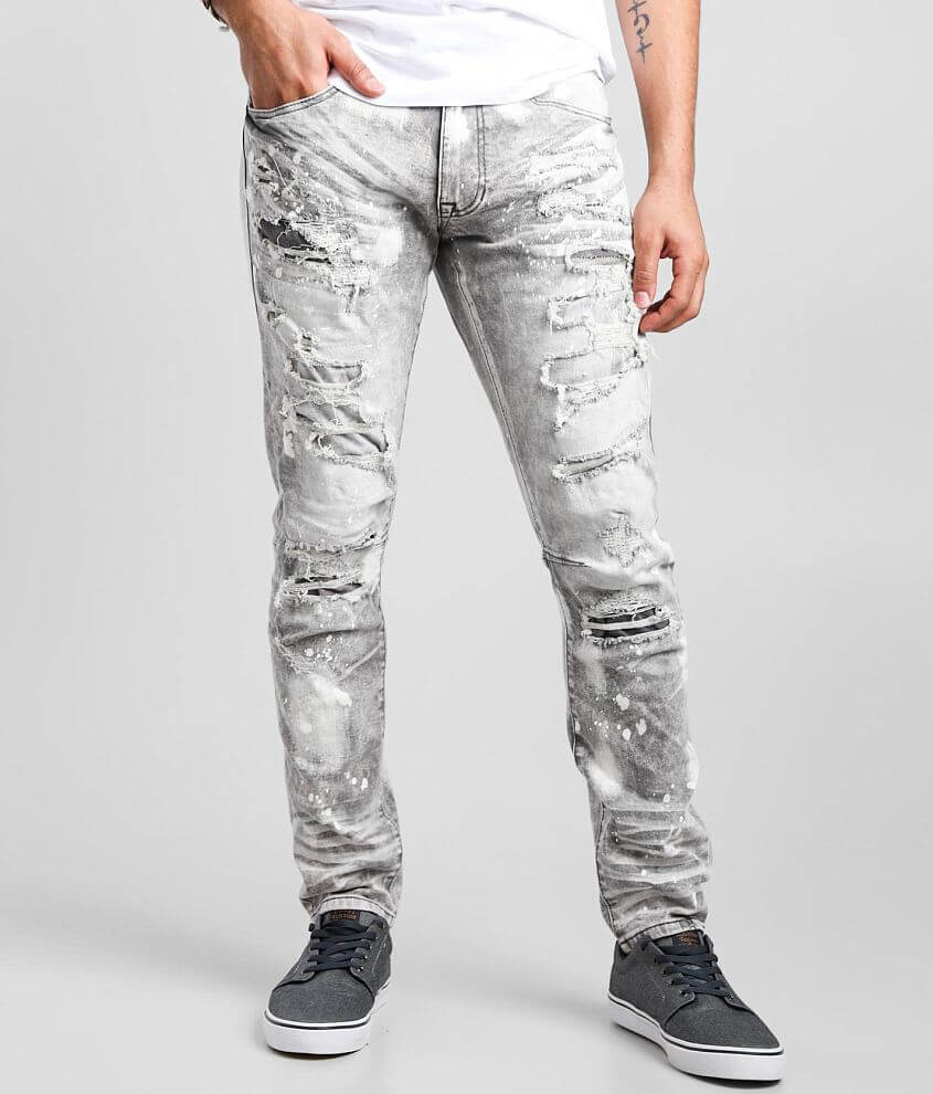 Smoke Rise&#174; Frost Grey Taper Stretch Jean front view
