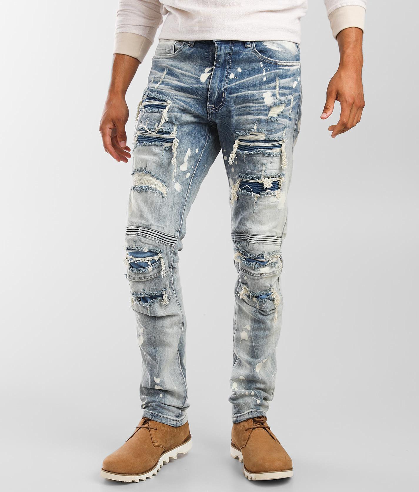 smoke rise jeans blue