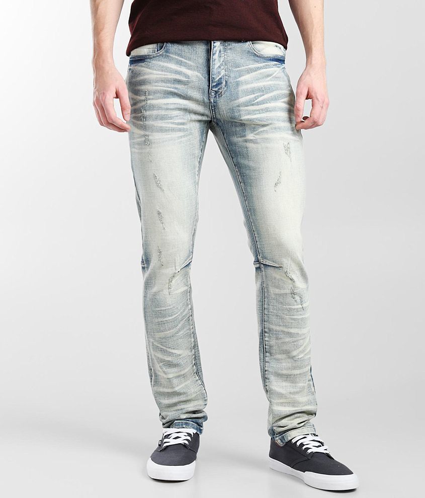 Smoke Rise&#174; Light Blue Taper Stretch Jean front view