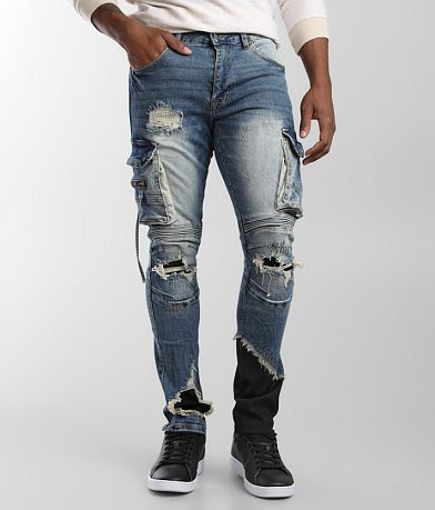 Smoke Rise® Taper Cargo Stretch Jean front view