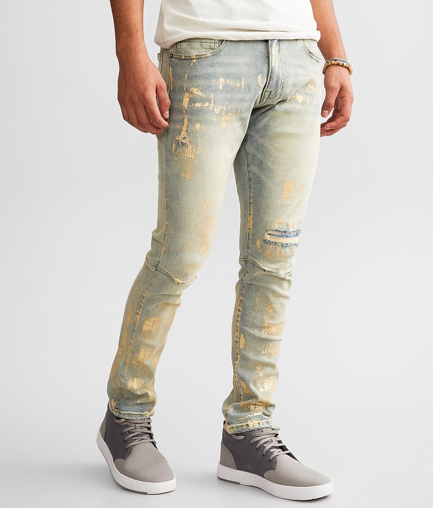 Smoke Rise&#174; Foiled Taper Stretch Jean front view