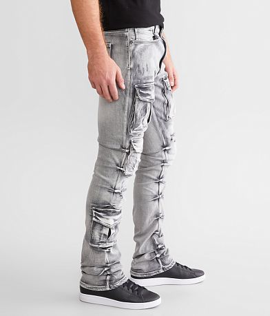 Smoke Rise&#174; Stacked Flare Stretch Jean FULL_LEFT_SIDE