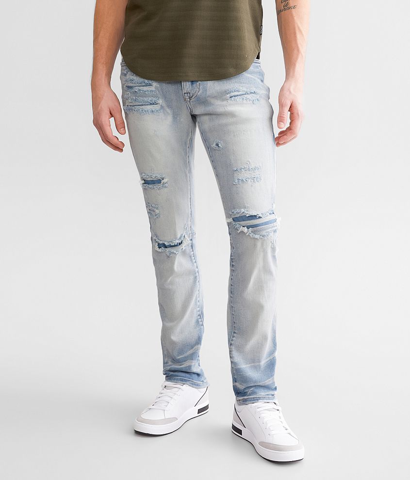 Smoke Rise® Slim Taper Stretch Jean - Men's Jeans in Santorini Blue