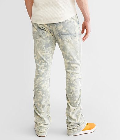 Smoke Rise&#174; Lazy Stacked Flare Stretch Jean back view