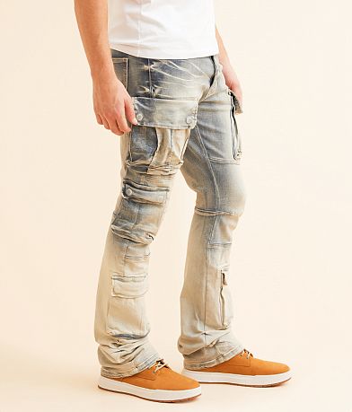 Smoke Rise&#174; Stacked Flare Stretch Jean FULL_LEFT_SIDE