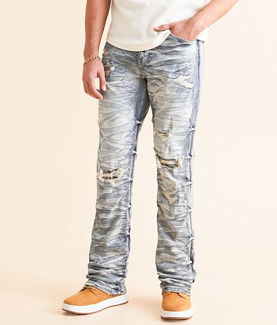 Smoke Rise® Stacked Straight Stretch Jean front view