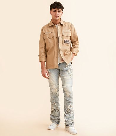 Smoke Rise&#174; Stacked Flare Stretch Jean misc detail 3 view