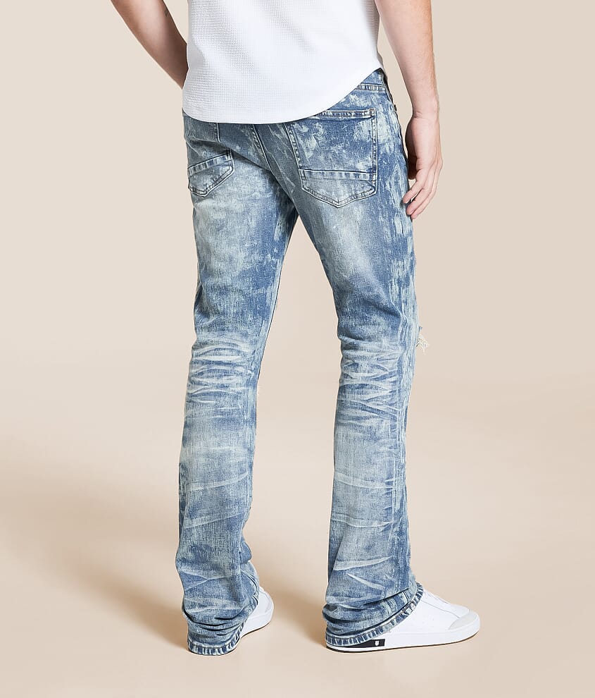 Lazy Stacked Flare Stretch Jean
