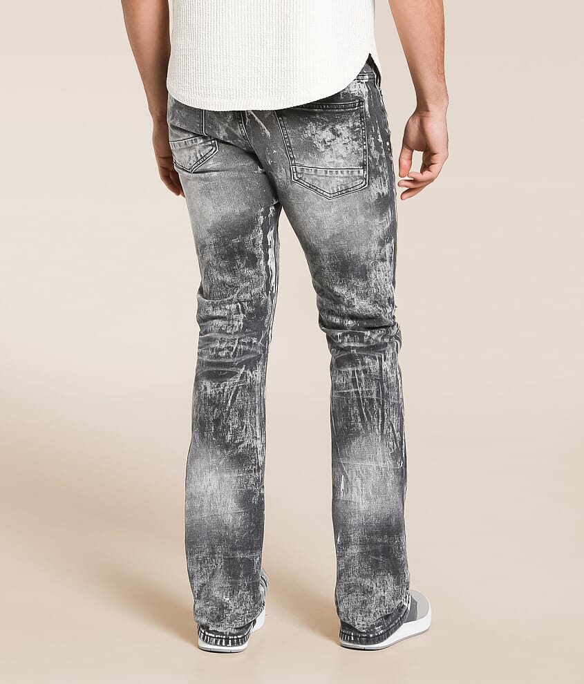 Lazy Stacked Flare Stretch Jean
