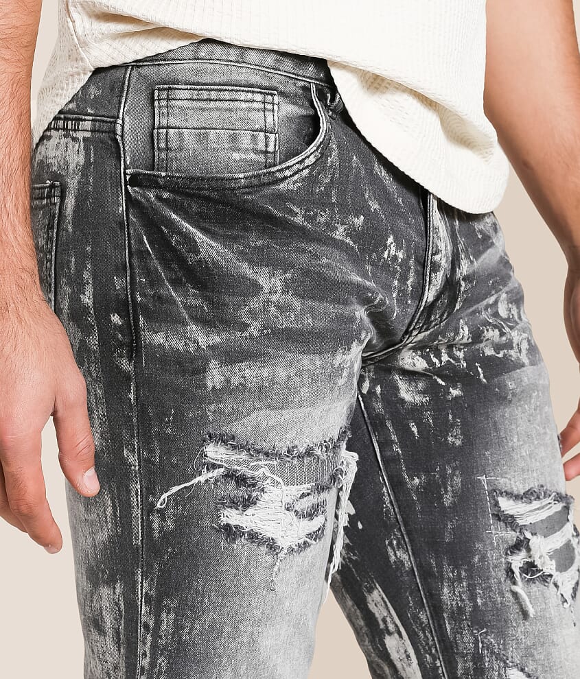 Lazy Stacked Flare Stretch Jean