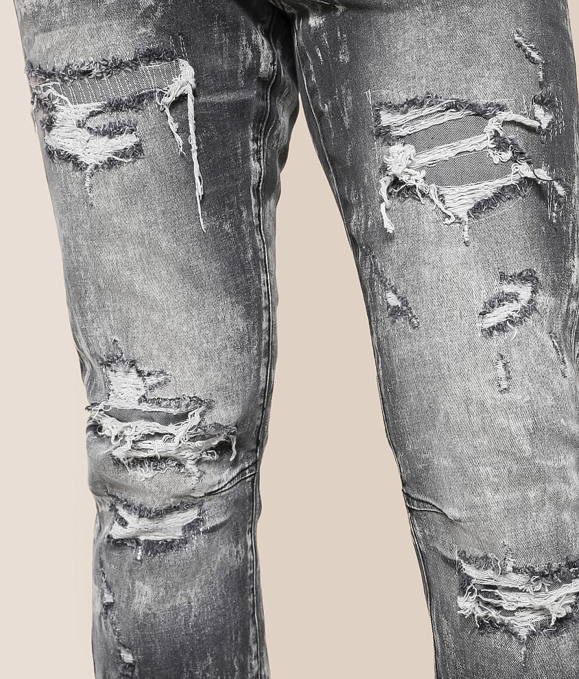 Lazy Stacked Flare Stretch Jean