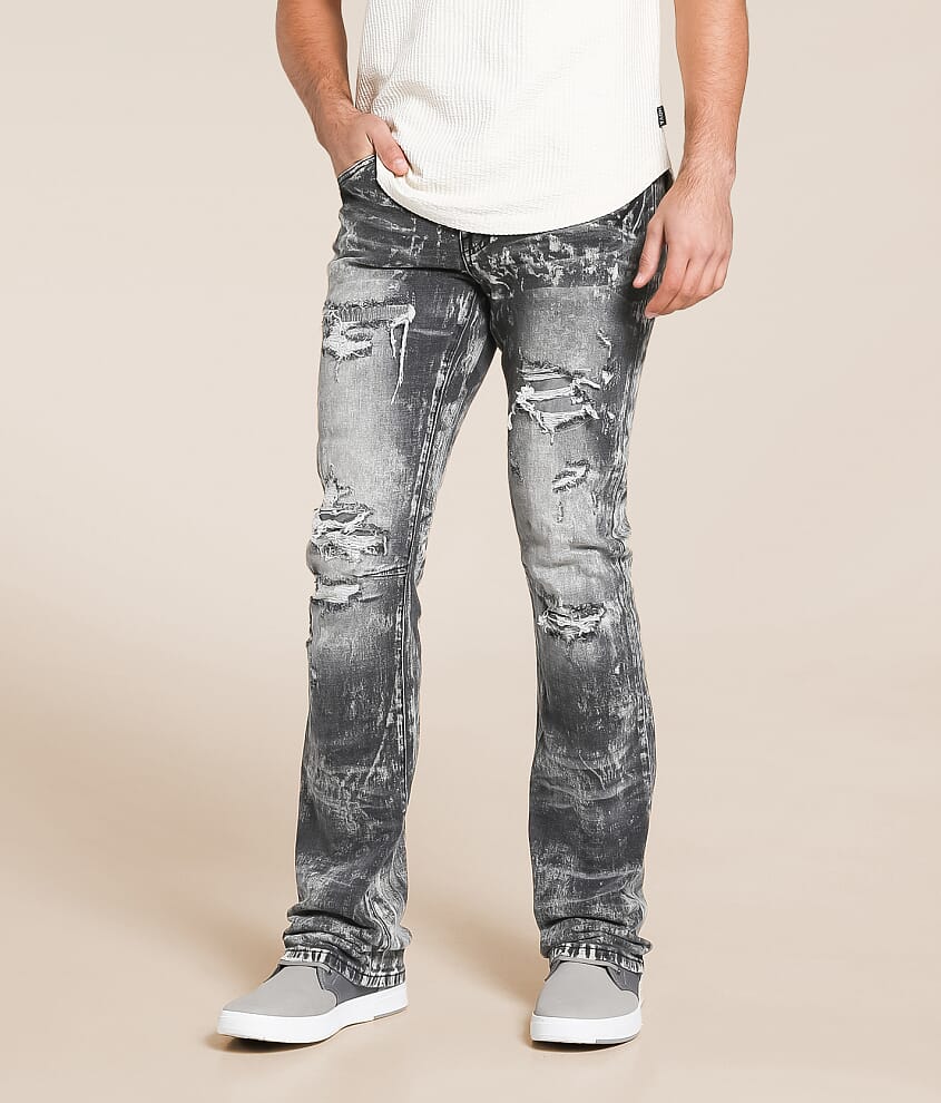 Lazy Stacked Flare Stretch Jean