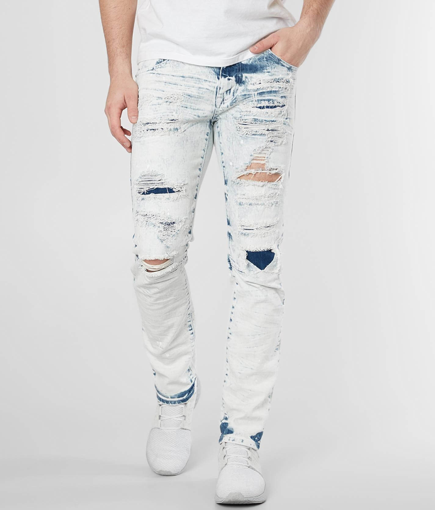 smoke rise white jeans