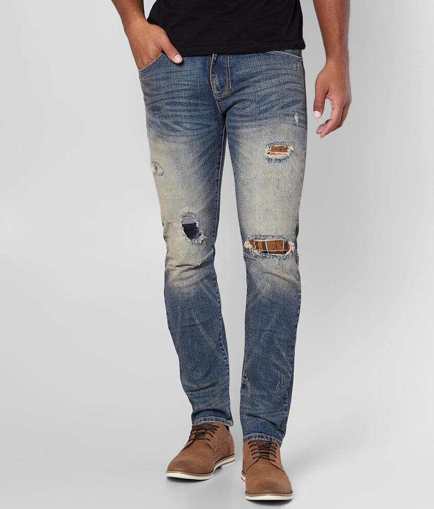 Smoke Rise&#174; Destructed Taper Stretch Jean front view