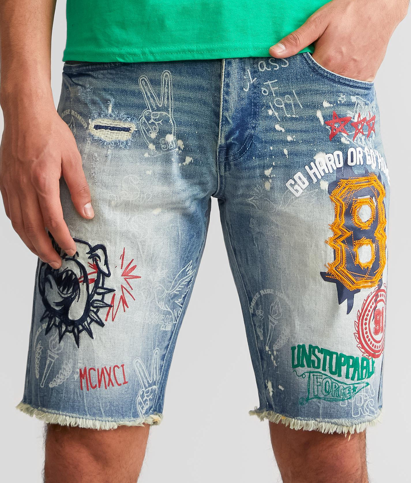 smoke rise jeans shorts