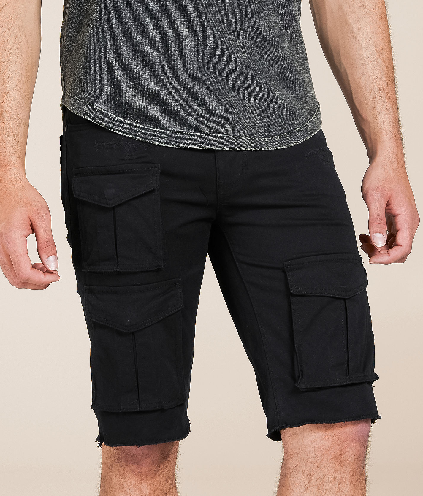 【HI FI FNK】Gram Bermuda Cargo Shorts New Man Spandex Cargo Shorts/Cargo Bermuda Waist Cord