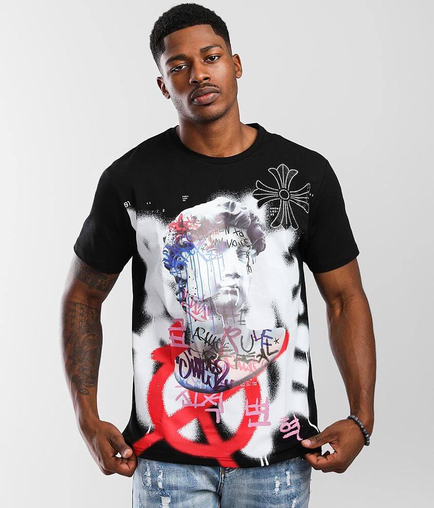 Smoke Rise® Graffiti T-Shirt - Men's T-Shirts in Black | Buckle