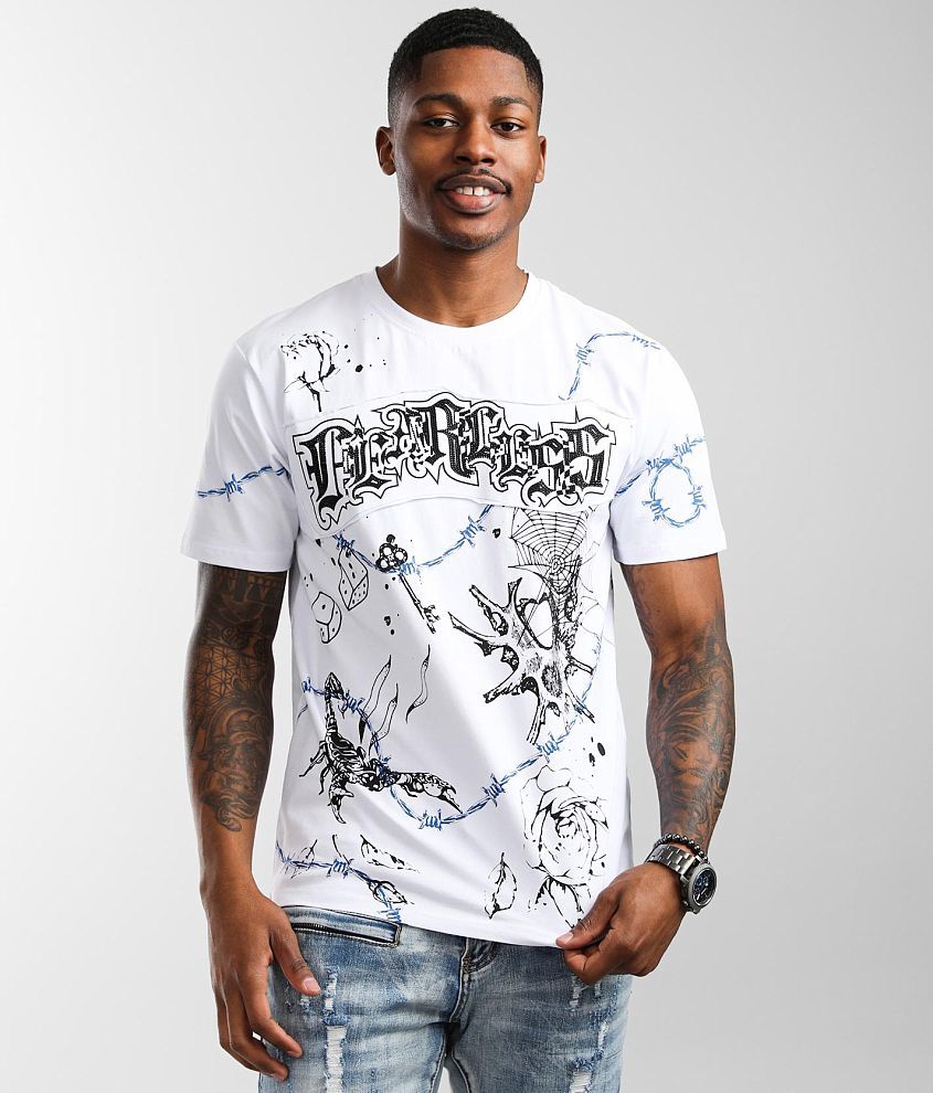 Smoke Rise® Rhinestone T-Shirt - Men's T-Shirts in White