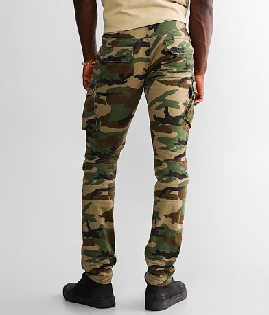 Smoke Rise&#174; Camo Cargo Taper Stretch Pant back view