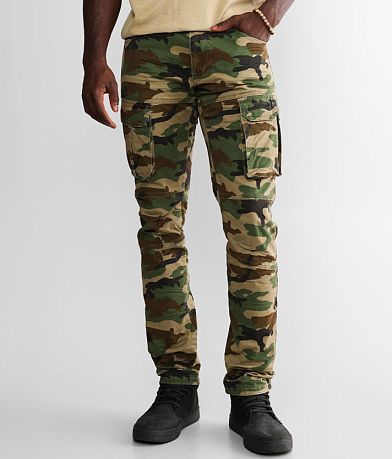 Smoke Rise® Camo Cargo Taper Stretch Pant front view