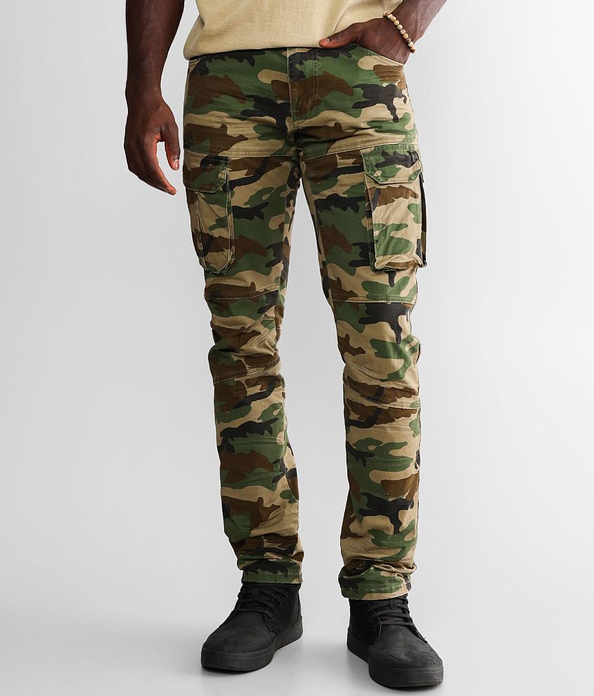 Smoke Rise® Camo Cargo Taper Stretch Pant - Men's Pants in Wood Camo ...